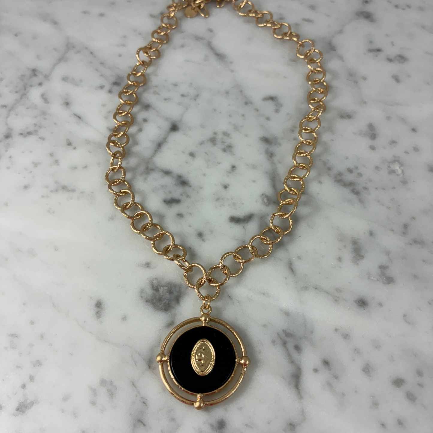 Enamel Pendant Necklace