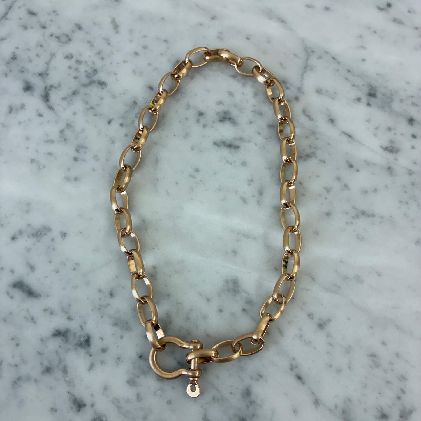 Large Link Horse Bit Necklace