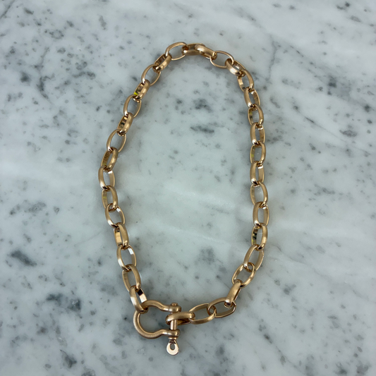 Large Link Horse Bit Necklace