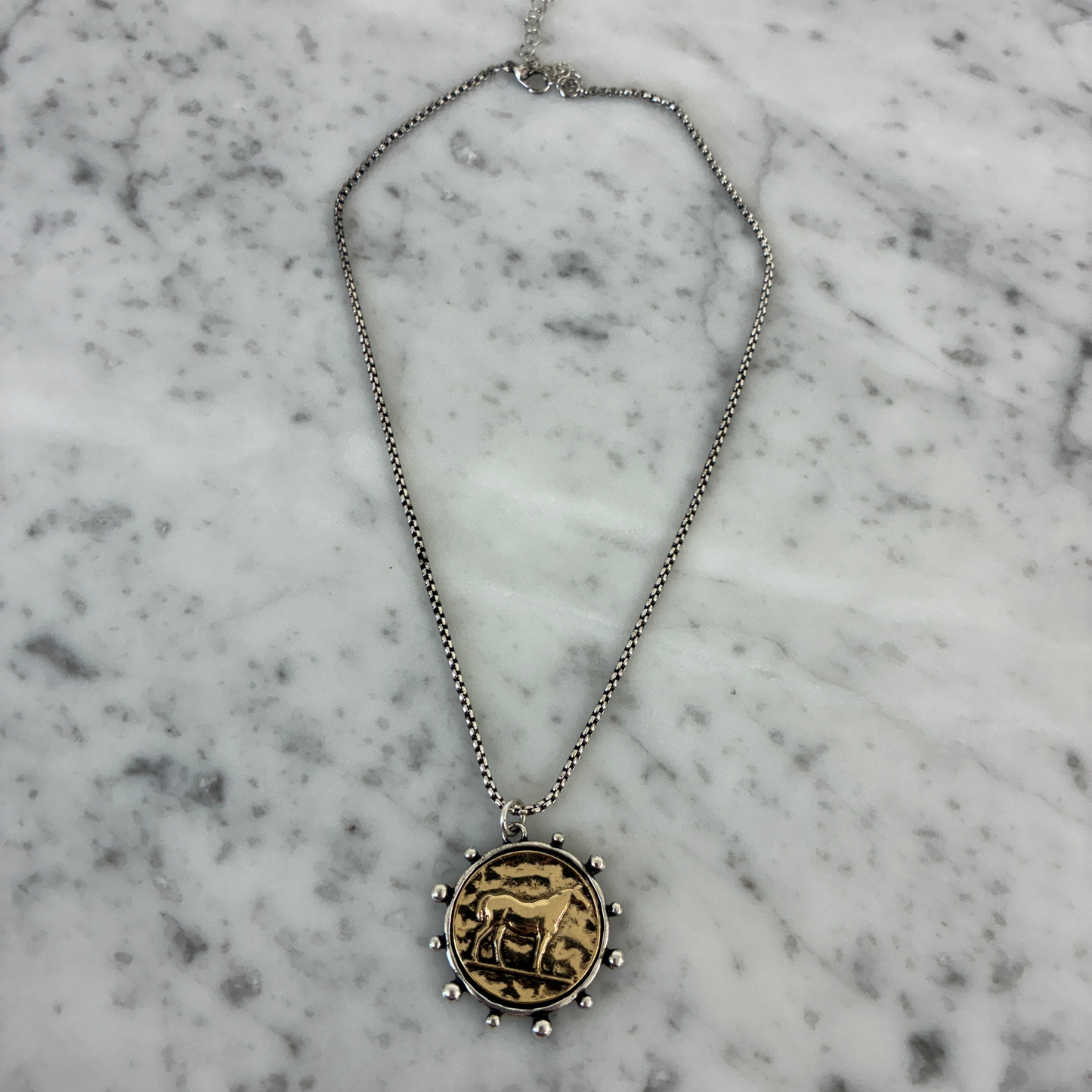 Horse Medallion Necklace